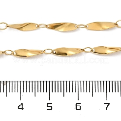 Ion Plating(IP) 304 Stainless Steel Twist Oval Link Chains&nbsp;CHS-K017-02G