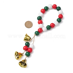 Wooden Beads Ring Hanging Ornaments&nbsp;HJEW-JM02148