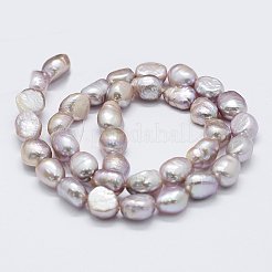 Natural Cultured Freshwater Pearl Beads Strands&nbsp;PEAR-L033-31B