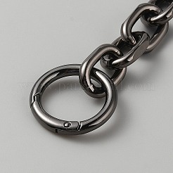 合金アズキチェーンバッグ延長チェーン  バッグ交換用アクセサリー用  ガンメタ色  180mm&nbsp;PURS-WH0008-25B
