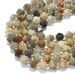 Natural Lodolite Quartz Beads Strands&nbsp;G-I376-A71-01