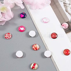 Flatback Glass Cabochons for DIY Projects&nbsp;GGLA-PH0005-12mm-06A
