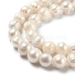 Natural Cultured Freshwater Pearl Beads Strands&nbsp;PEAR-L033-21-01