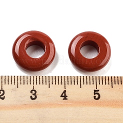 ナチュラルレッドジャスパーヨーロッパビーズ  大穴ロンデルビーズ  14x4~4.2mm  穴：6~6.2mm&nbsp;G-C134-01A