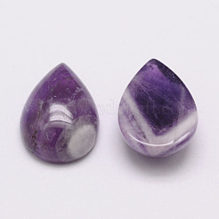 Teardrop Natural Amethyst Cabochons&nbsp;G-K026-03