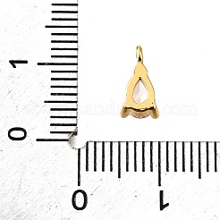 Brass Micro Pave Cubic Zirconia Pendants&nbsp;KK-D356-08D-G