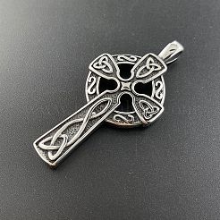 304 Stainless Steel Viking Cross Pendant Necklaces Vintage Punk Personalized Jewelry&nbsp;DA3214