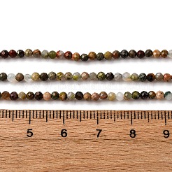 Natural Unakite Beads Strands&nbsp;G-L629-B06-2mm