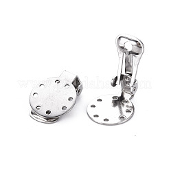 Non-Tarnish 304 Stainless Steel Clip-on Earring Setting&nbsp;STAS-Q241-012A