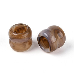 Two Tone Opaque Acrylic Beads&nbsp;OACR-N157-03