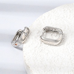 Brass Micro Pave Cubic Zirconia Hoop Earrings&nbsp;KK-CBA5585-09P