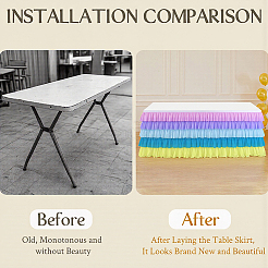 Cloth Table Skirt&nbsp;AJEW-WH20070-168B