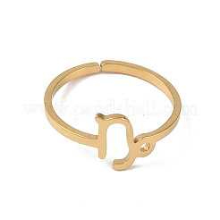 12Pcs 304 Stainless Steel Adjustable Finger Ring&nbsp;RJEW-L115-01G-M