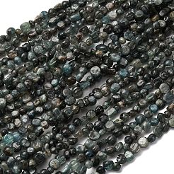 天然のグリーンクォーツビーズ連売り  ナゲット  5~9x4~6x3~4.5mm  穴：0.7mm  約75~89個/連  15.35''（39cm）〜15.94''（40.5cm）&nbsp;G-I389-A12