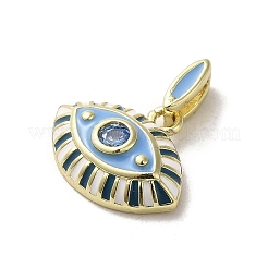 Brass Enamel Charms&nbsp;KK-E092-10G-05