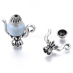 Tibetan Style Alloy Bead Frame&nbsp;PALLOY-Q441-079-RS