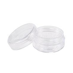 プラスチックビーズ収納ケース  シードビーズ容器  ラウンド  直径約3.9 CM  高さ2.2センチ  容量：10ml（0.34液量オンス）&nbsp;X-C076Y