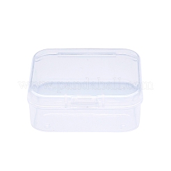 正方形プラスチックビーズ貯蔵容器  透明  7.4x7.3x2.5cm&nbsp;CON-FS0001-07B