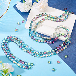 2 Strands Electroplate Glass Beads Strand&nbsp;EGLA-TA0001-96