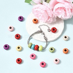Synthetic Gemstone European Beads&nbsp;TURQ-S283-34