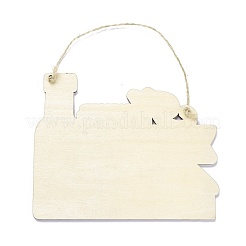 Density Board Wooden Wall Ornament Doorplate Pendants&nbsp;HJEW-C004-12