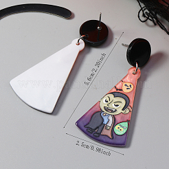 Acrylic Dangle Stud Earrings&nbsp;MA8781-2