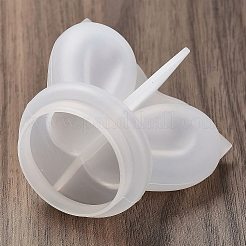 シリコンモールド  収納ボックス金型  ジェッソ樹脂鋳造金型  ホワイト  兎  64x44x56mm  内径：35mm&nbsp;DIY-K073-24