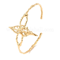 304 Stainless Steel Cuff Bangles for Women&nbsp;BJEW-C155-01C-G