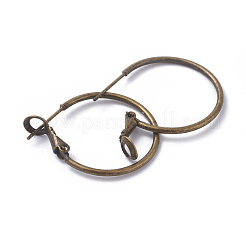 Brass Hoop Earrings&nbsp;KK-I665-26B-AB
