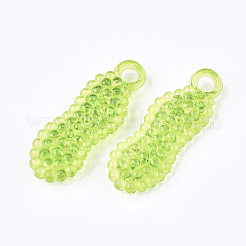 透明なアクリルパーツ  モルスアルバ  ミックスカラー  33x12x6mm  穴：3.5mm  約440個/500g&nbsp;TACR-S133-041