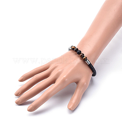 Men's Natural Tiger Eye Bracelets&nbsp;BJEW-JB04039