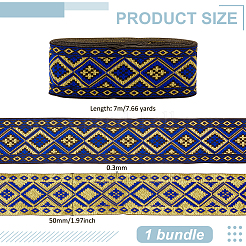 Ethnic Style Polyester Trim&nbsp;OCOR-WH0074-13
