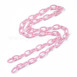 Acrylic Opaque Cable Chains&nbsp;X-PACR-N009-001H