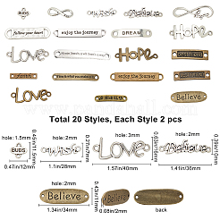 Tibetan Style Alloy Links Connectors&nbsp;TIBEP-SC0001-67