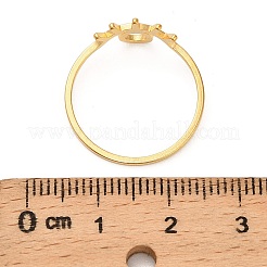 Hollow Out Eye 304 Stainless Steel Finger Rings for Women&nbsp;LS-RJEW-G353-02G