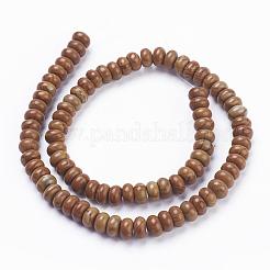 Natural Wood Lace Stone Wooden Jasper Beads Strands&nbsp;G-F520-06