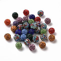 Pave Disco Ball Beads&nbsp;X1-RB-A130-10mm-M
