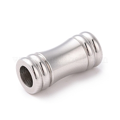 変色しにくい304ステンレススチール製のマグネット留め具と接着端  コラム  ステンレス鋼色  18x8mm&nbsp;STAS-E006-11