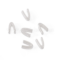 6Pcs 925 Sterling Silver Hollow Initial Beads&nbsp;STER-TA0001-53V