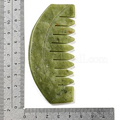 Natural Xiuyan Jade Massage Combs&nbsp;LS-AJEW-K045-01A