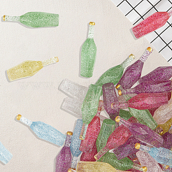 60Pcs 6 Colors Dummy Bottle Transparent Resin Cabochon&nbsp;RESI-SC0036-42