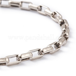 Brass Box Chain Bracelets&nbsp;BJEW-H537-03AS