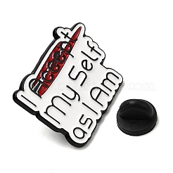 I Accept My Self as I Am Enamel Brooches&nbsp;JEWB-I064-06EB-01