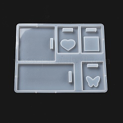 DIY Silicone Rectangle Badge Reel Pendant Molds&nbsp;LS-DIY-G079-17