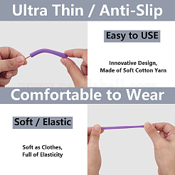 Polyester Eyeglasses Ear Grip&nbsp;AJEW-CN0006-70B