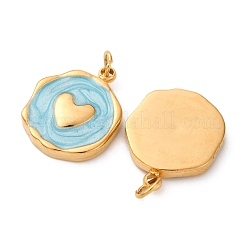 304 Stainless Steel Enamel Pendants&nbsp;STAS-U061-34G-C02