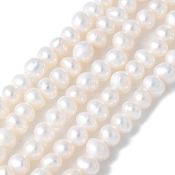 天然養殖淡水パールビーズ連売り  ポテト  グレード5a+  貝殻色  2.5~3mm  穴：0.6mm  約138~141個/連  14.45~14.65''（36.7~37.2センチメートル）&nbsp;PEAR-I007-07C-01A
