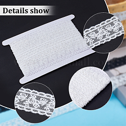 10ヤード 2色 ミルクファイバー刺繍フラワーレーストリム  衣類縫製用  ミックスカラー  1-1/8インチ（30mm）  5ヤード/カラー&nbsp;SRIB-GF0001-32