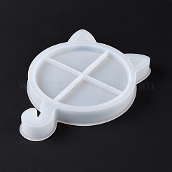 DIY Cat's Head Display Tray Silhouette Silicone Molds&nbsp;DIY-G058-D02