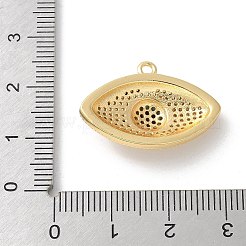 Brass Micro Pave Cubic Zirconia Pendants&nbsp;KK-P292-18G